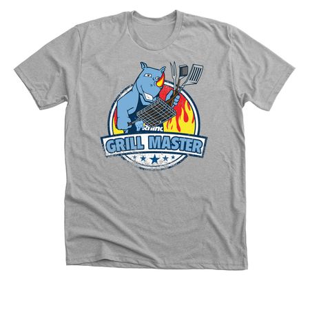 Blue Rhino Grill Master T-Shirt (Front), a Athletic Heather Premium Unisex Tee