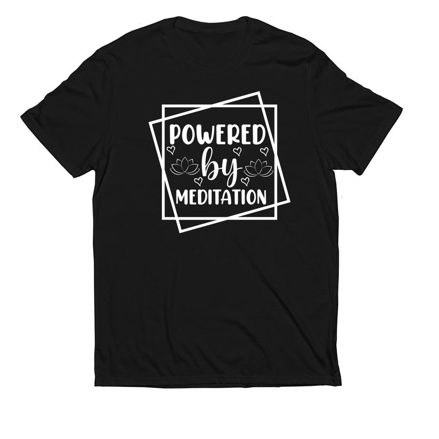 Meditation is Everything, a Deep Black Allmade Eco Triblend Unisex Tee