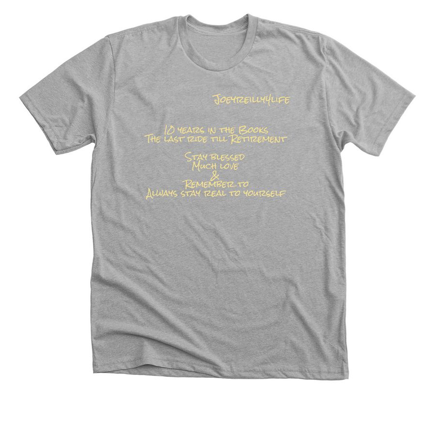 The last Ride, a Athletic Heather Premium Unisex Tee