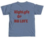 I WANT ALL THE SMOKE&nbsp;, a Blue Jean Comfort Colors Unisex Tee (back-view)