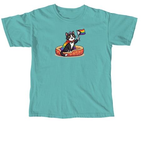 BCC Pride Cat 2026, a Seafoam Comfort Colors Unisex Tee