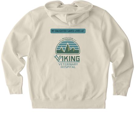 My Daughter Saves Lives&nbsp;, a Natural Raw Stanley/Stella Unisex Cultivator 2.0 Zip Up Pullover Hoodie