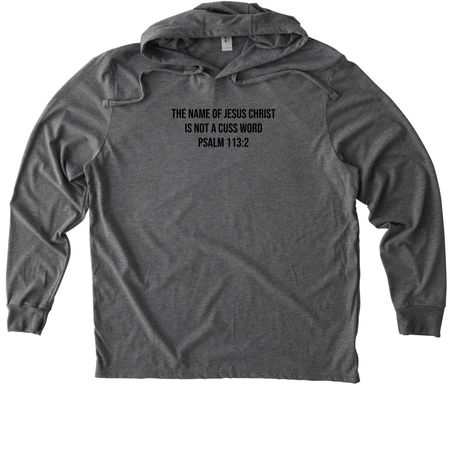 Psalm 113:2, a Aluminum Grey Allmade Eco Triblend Hoodie Tee