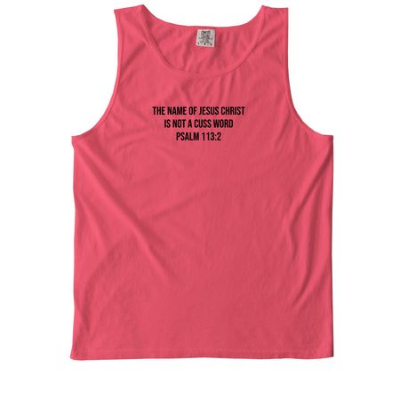 Psalm 113:2, a Watermelon Comfort Colors Tank Top