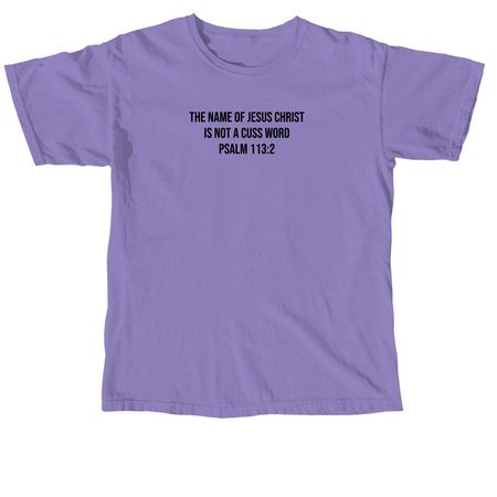 Psalm 113:2, a Violet Comfort Colors Unisex Tee