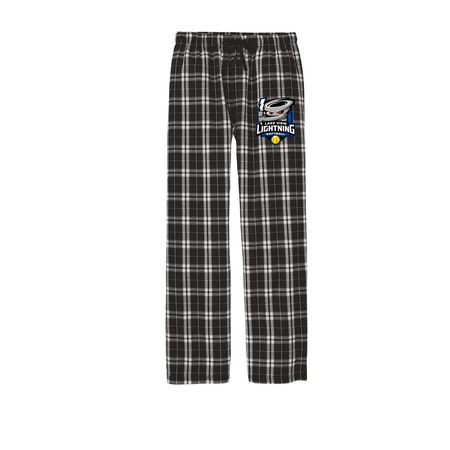 Pants, a Black Flannel Pajama Pant