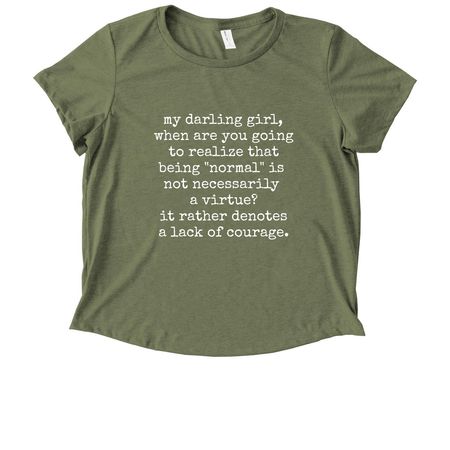 my darling girl, a Olive You Green Allmade Eco Triblend Women?s Scoop Neck Tee