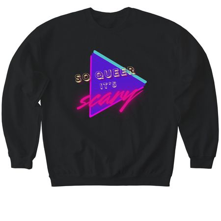 Neon Pride Design, 2026, a Black Softstyle Crewneck Sweatshirt