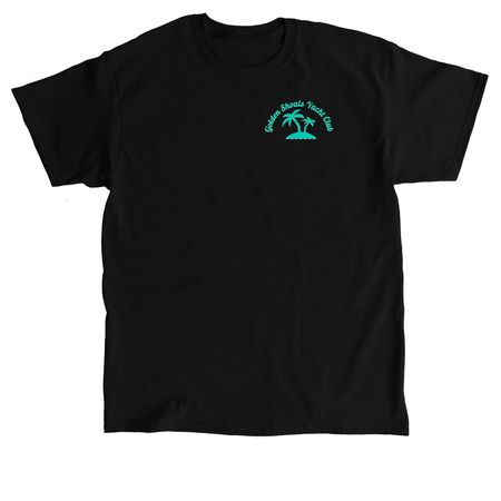 Tequila Tides, a Black Classic Unisex Tee (back-view)