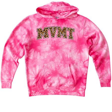 MVMT FALL, a Pink Youth Tie Dye Pullover Hoodie