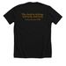 Neverland Crew, a Solid Black Blend Premium Unisex Tee (back-view)