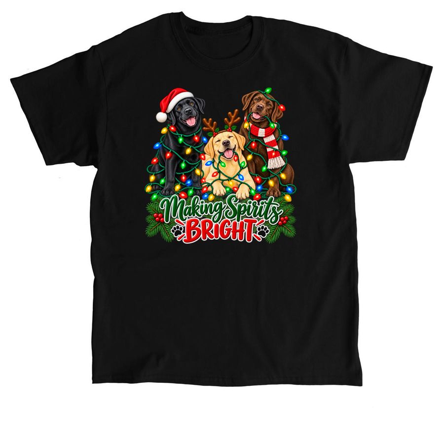 Making Spirits Bright Lightshow, a Black Classic Unisex Tee