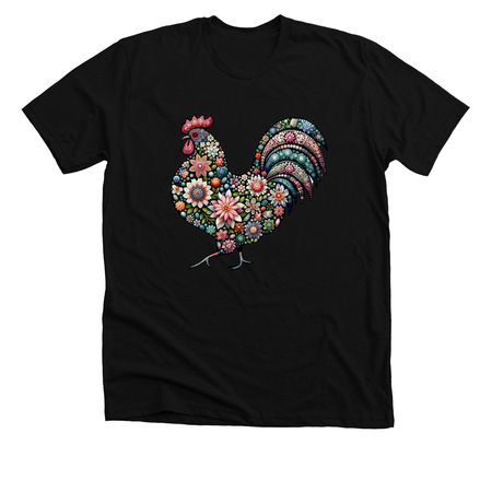 Flower Power, a Solid Black Blend Premium Unisex Tee