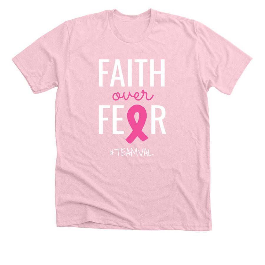 #TEAMVAL, a Heather Pink Premium Unisex Tee