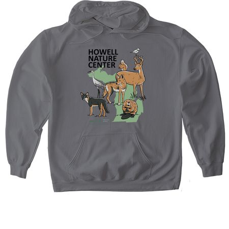 Howell Nature Center, a Charcoal Gildan Softstyle Pullover Hoodie