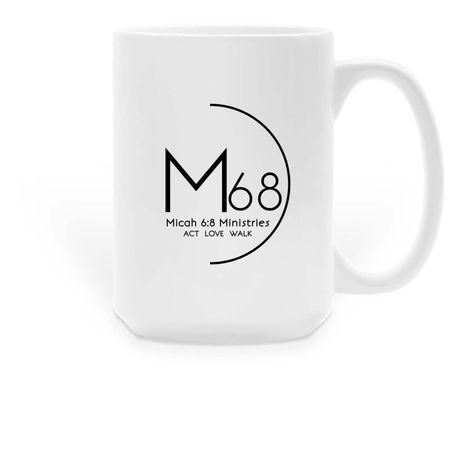 M68M4, a White Large Coffee Mug