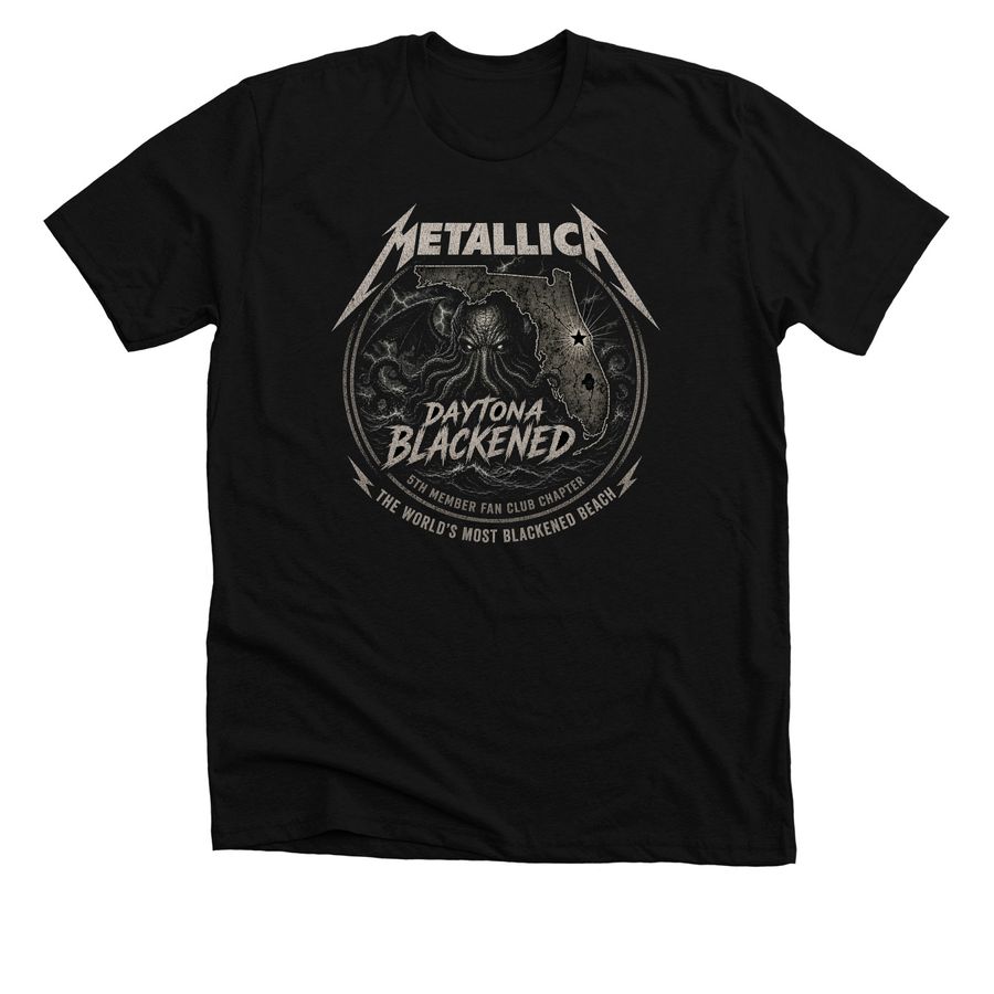 Daytona Blackened, a Solid Black Blend Premium Unisex Tee