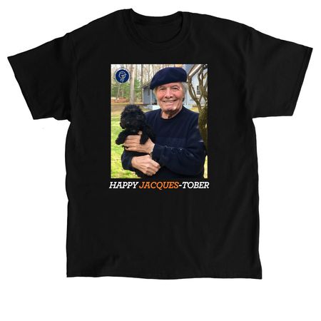 Happy Jacques-tober, a Black Classic Unisex Tee