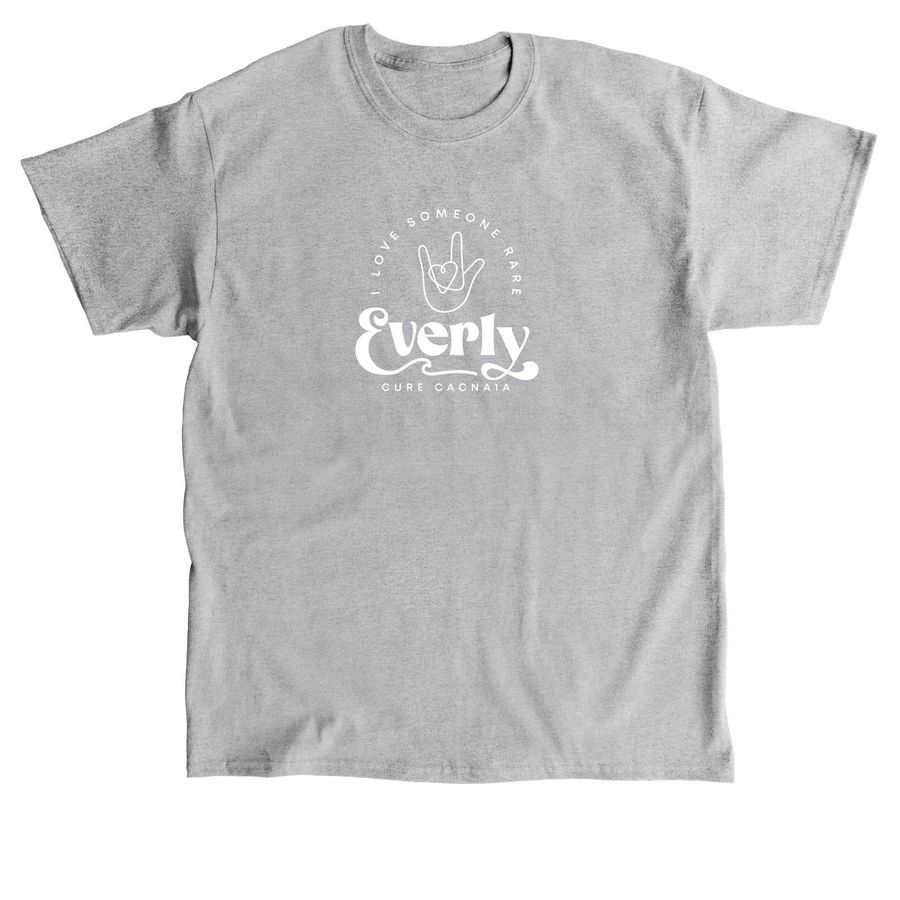 Everly (white logo), a Sport Grey Classic Unisex Tee