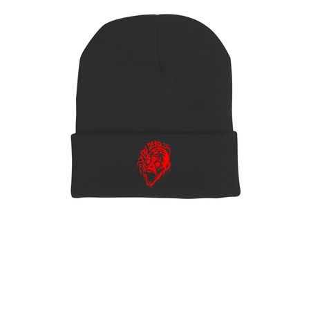 YOU DEAD! Beanies, a Black Printed Cuffed Beanie