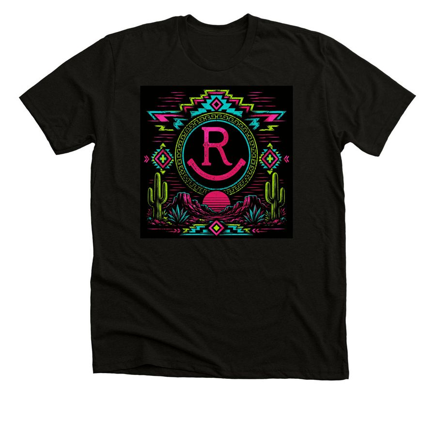 Neon Moon&nbsp;, a Black Heather Premium Unisex Tee