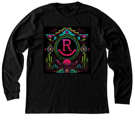 Neon Moon&nbsp;, a Black Heather Premium Long Sleeve Tee