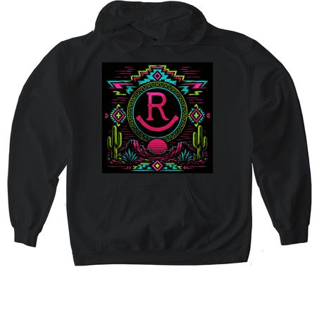 Neon Moon&nbsp;, a Black Gildan Softstyle Pullover Hoodie