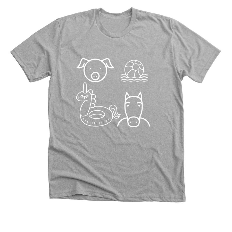 Splash bash, a Athletic Heather Premium Unisex Tee