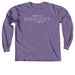 Make ALZ A Memory&nbsp;, a Grape Comfort Colors Long Sleeve Tee