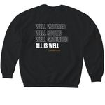 2025 IYYAC, a Black Softstyle Crewneck Sweatshirt (back-view)