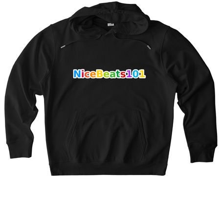 NiceBeats101 Hoodie, a Black Stanley/Stella Unisex Cruiser 2.0 Pullover Hoodie