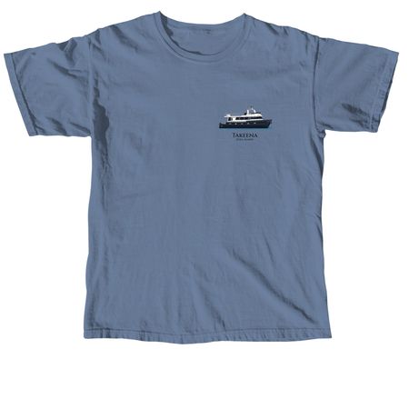 "TAKEENA AFLOAT", a Blue Jean Comfort Colors Unisex Tee