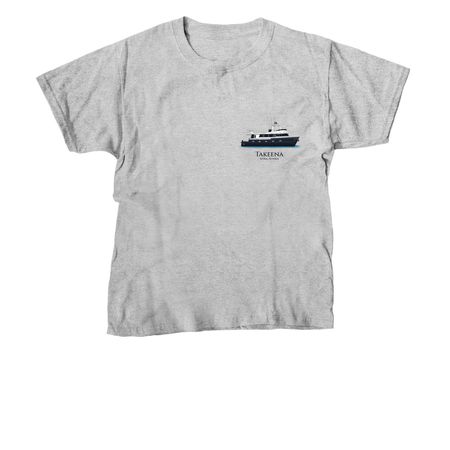 "TAKEENA AFLOAT", a Sport Grey Youth Unisex Tee