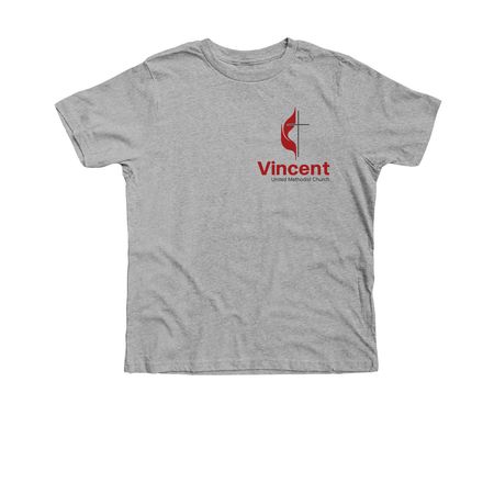 Corner Logo Tees and Sweatshirts, a Athletic Heather Premium Youth Tee