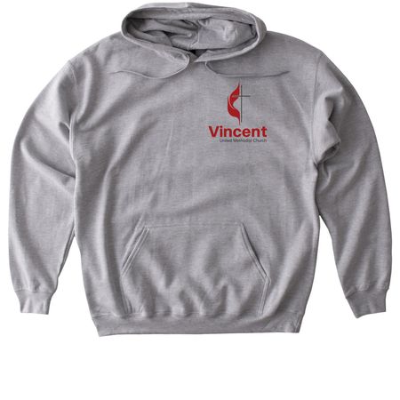Corner Logo Tees and Sweatshirts, a Sport Grey Gildan Softstyle Pullover Hoodie