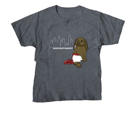 Northeast Bunfest 2025, a Dark Heather Youth Unisex Tee