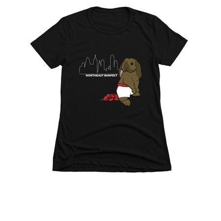 Northeast Bunfest 2025, a Black Women's Slim Fit Tee