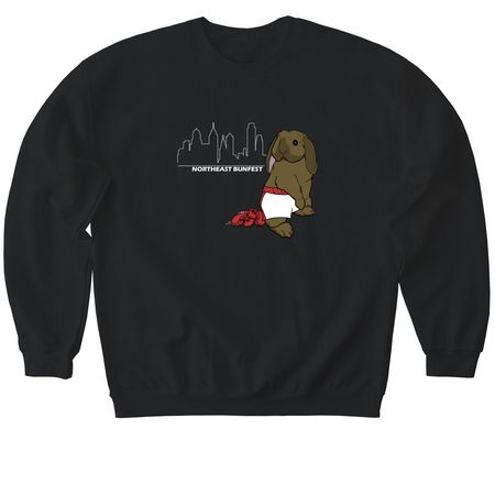 Northeast Bunfest 2025, a Black Softstyle Crewneck Sweatshirt