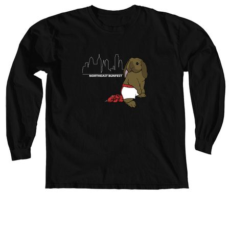 Northeast Bunfest 2025, a Black Comfort Colors Long Sleeve Tee