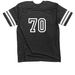 Team Manor Park, a Vintage Smoke / White Football Jersey Tee (back-view)
