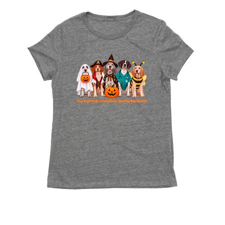 Howl-o-ween Tails, a Aluminum Grey Allmade Eco Triblend Women?s Tee