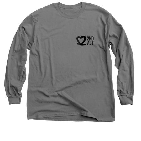 2nd Act, a Charcoal Classic Long Sleeve Tee