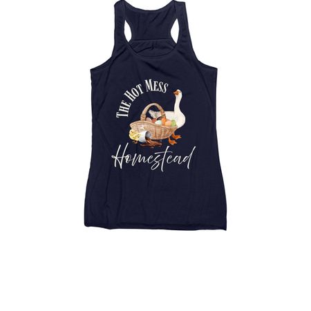 HFTH simplified logo shirts, a Navy Women's Racerback