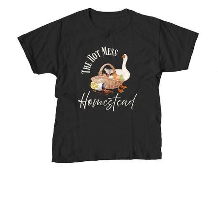 HFTH simplified logo shirts, a Black Youth Unisex Tee