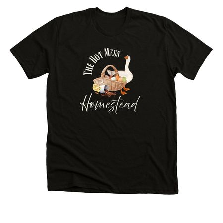 HFTH simplified logo shirts, a Black Heather Premium Unisex Tee