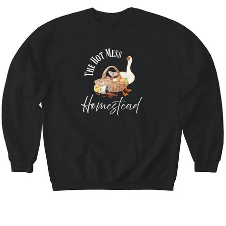 HFTH simplified logo shirts, a Black Softstyle Crewneck Sweatshirt