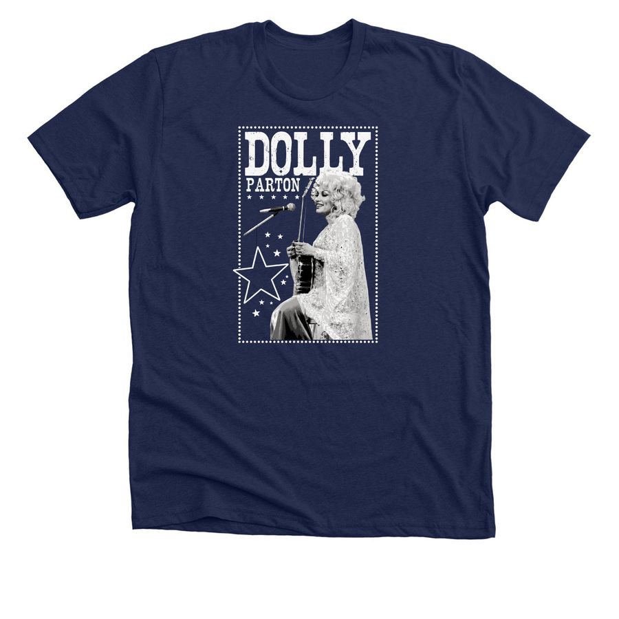 Dolly Parton Shirt, a Solid Navy Blend Premium Unisex Tee