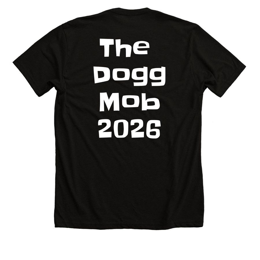 STEPHEN PEARCY of RATT Dogg Mob Hollywood Tee, a Solid Black Blend Premium Unisex Tee (back-view)