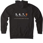 Catalyst Originals ? Founding Member, a Black Heavyweight Pullover Hoodie (back-view)