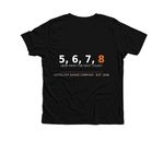 Catalyst Originals ? Founding Member, a Solid Black Blend Premium Youth Tee (back-view)
